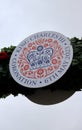 1 May 2023 - Windsor, England, UK: Sign indicating King's coronation celebration