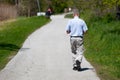 May 14 2019 Windsor Ontario Canada Street Photography Man Someone Anyone Somebody Anybody Walking Away Urban Park Trail