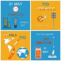 31 May World No Tobacco Day Last Cigarette Posters