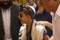A Jewish Bar Mitzvah at the Western Wall in Jerusalem Royalty Free Stock Photo