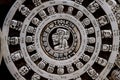 Maya aztec mexican calendar stone