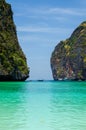 Maya Bay - Beautiful beach in Phi Phi Island - Thailand, March 2024