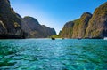 Maya Bay, Ko Phi Phi Leh Island, Krabi Province, Andaman Sea, Thailand Royalty Free Stock Photo