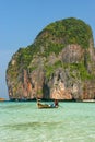 Maya Bay on Phi Phi Leh Island in Krabi Province, Thailand