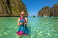 Maya Bay Travel photographer Royalty Free Stock Photo