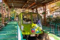 Maya cable car and ropeway system travels between the mountaintop and base of Mt. Maya