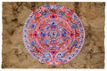 Maya calendar parchment Royalty Free Stock Photo