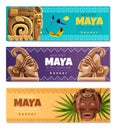 Maya Civilization Horizontal Banners