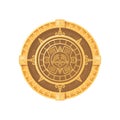 Maya Calendar Icon Royalty Free Stock Photo