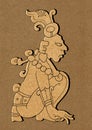 Maya - illustration from Mayan Calendar Royalty Free Stock Photo