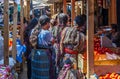 Mayan Indigenous People on Market, Guatemala Royalty Free Stock Photo