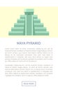 Maya Pyramid Web Page Text Vector Illustration