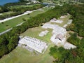 El Rey ruin aerial view in Cancun, Quintana Roo, Mexico