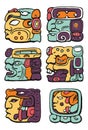 Maya sign coloured icon pack