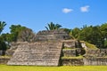 Maya Temple, Altun Ha, Belize Royalty Free Stock Photo