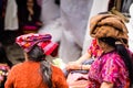 Maya woman on market in chichicastenango - Guatemala Royalty Free Stock Photo