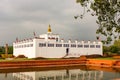 Mayadevi Temple and Sacred Bathing Pond, Lumbini Royalty Free Stock Photo