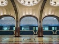 Mayakovskaya subway station in Moscow, Russia