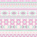 Mayan american indian pattern tribal ethnic motifs geometric seamless background. Royalty Free Stock Photo