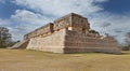 Mayan archaeological site of uxmal, located in yucatan, mexico.