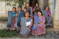 Mayan artisan women in traditional wear in Guatemala