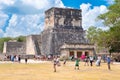 The mayan ball game arena at the ancient city of Chichen Itza Royalty Free Stock Photo