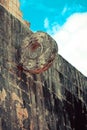 Mayan ball game goalat ancient stadium