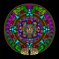 Aztec Mayan calendar design