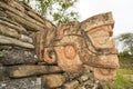 Ancient maya carving at Tonina Mexico Royalty Free Stock Photo