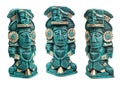 Mayan deity statue from Mexico isolated