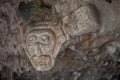 Mayan Depiction: Carvings of an Ancient Civilization at Cueva de Santa Ana Royalty Free Stock Photo