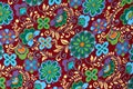 Mayan Floral Pattern Background