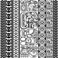 Mayan Glyphs Royalty Free Stock Photo