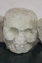 Mayan head sculpture Royalty Free Stock Photo