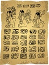 Mayan hieroglyphs