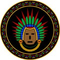 Mayan mask Royalty Free Stock Photo