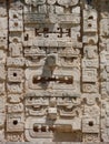 Mayan mask carved in stone Royalty Free Stock Photo