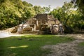 Mayan Mask temple at Lamanai in Northern Belize Royalty Free Stock Photo