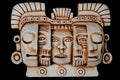 Mayan masks artifact