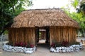 Mayan Mexico wood house cabin hut palapa Royalty Free Stock Photo