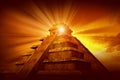 Mayan Mystery Pyramid Royalty Free Stock Photo