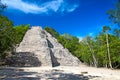 Mayan Nohoch Mul pyramid in Coba