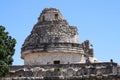 Mayan observatory in chichenitza pyramids in yucatan, mexico. Royalty Free Stock Photo