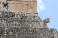 Trip to Mexico Mayan art Pyramid Cave where sacrifices were performed Royalty Free Stock Photo