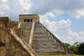 Mayan Pyramid and Ruins at Chichen Itza Royalty Free Stock Photo