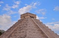 Mayan pyramids in Chichenitza, near merida, yucatan V Royalty Free Stock Photo