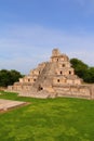 Mayan pyramids in Edzna campeche mexico XL Royalty Free Stock Photo