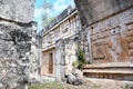 Mayan Royal Palace ruin in archaeological site of Labna, Yucatan, Mexico