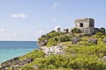 Mayan ruin in Tulum Royalty Free Stock Photo