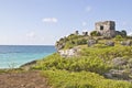 Mayan ruin in Tulum Royalty Free Stock Photo